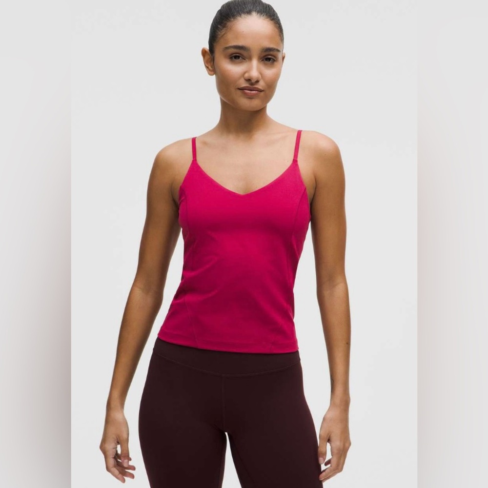 Lululemon NWT Align Waist Length Cami Tank  Top Magenta Smoke Size 14